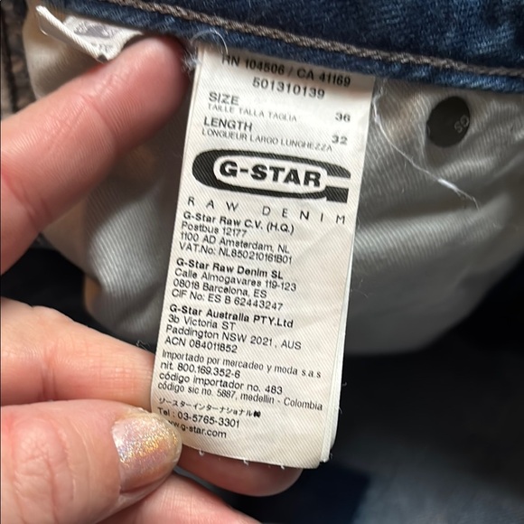2 Pairs Distressed G-Star Jeans 36 x 32 - Picture 4 of 9
